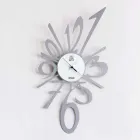 Design Wall Clock in Black Iron or Aluminium Made in Italy - Oceano Viadurini