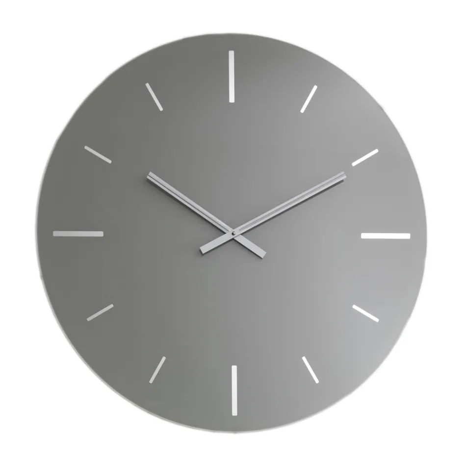 Round Design Colored Acrylic Crystal Wall Clock - Zaronte Viadurini