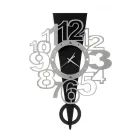 Iron Wall Clock with Exclamation Point Made in Italy - Hand Viadurini