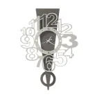 Iron Wall Clock with Exclamation Point Made in Italy - Hand Viadurini