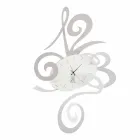 Wall Clock in Black Iron, Aluminium or Red Made in Italy - Rosbif Viadurini