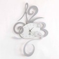 Wall Clock in Black Iron, Aluminium or Red Made in Italy - Rosbif