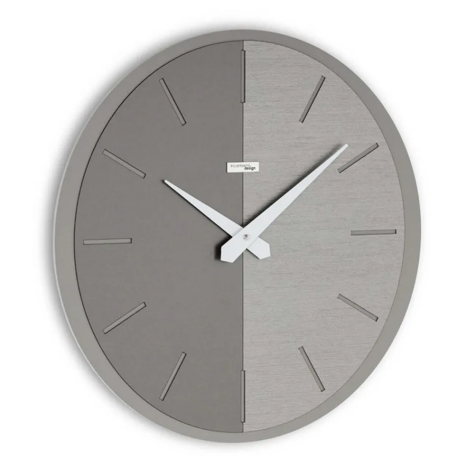 Wall Clock in PVC and Laminate in Different Colours Made in Italy - Mean Viadurini
