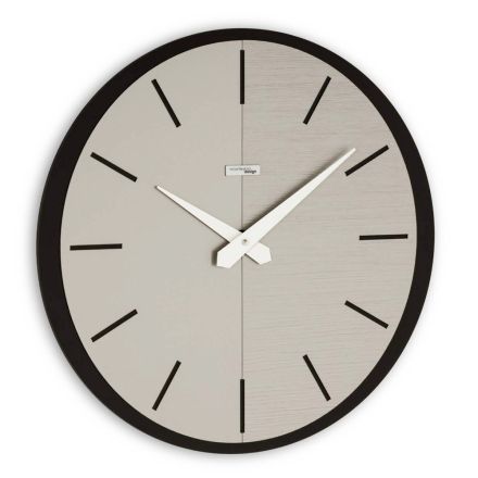 Wall Clock in PVC and Laminate in Different Colours Made in Italy - Mean Viadurini