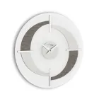 Modern designer wall clock in different Giove finishes, made in Italy Viadurini