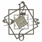 Modern Iron Wall Clock Geometric Design Made in Italy - Procida Viadurini