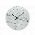 Round Wall Clock Marble Effect Without Numbers Made in Italy - Dial