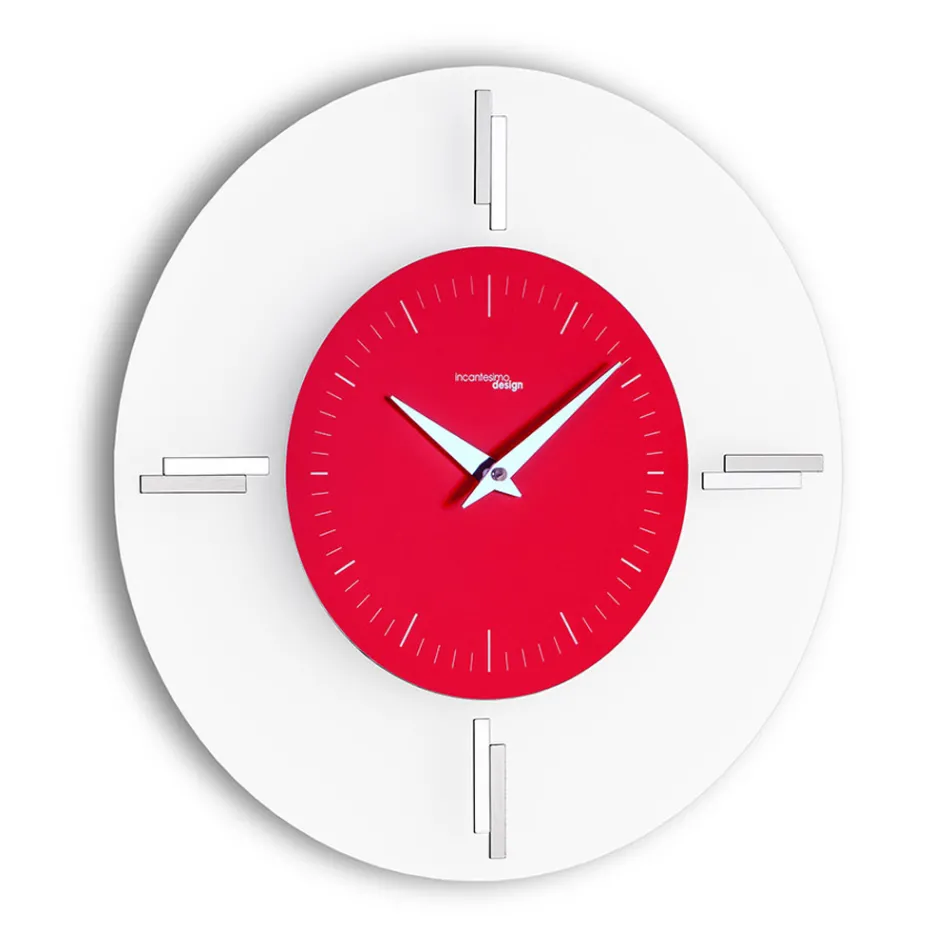 Round Aluminium Wall Clock Made in Italy Modern Design - Siria Viadurini