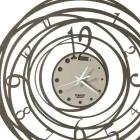 Round Wall Clock in Iron Decorated Design in 3 Colours - Doric Viadurini