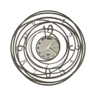 Round Wall Clock in Iron Decorated Design in 3 Colours - Doric Viadurini