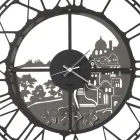 Round Wall Clock in Iron Italian Design 3 Finishes - Furio Viadurini