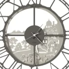 Round Wall Clock in Iron Italian Design 3 Finishes - Furio Viadurini
