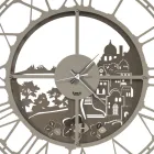 Round Wall Clock in Iron Italian Design 3 Finishes - Furio Viadurini