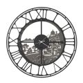 Round Wall Clock in Iron Italian Design 3 Finishes - Furio