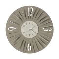 Round Wall Clock in Iron Three-Dimensional Design 2 Colours - Heco