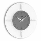 Round Wall Clock in Methacrylate and Aluminium Made in Italy - Syria Viadurini