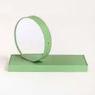 Swivel Table Clock with Steel Mirror Made in Italy - Meritorious Viadurini