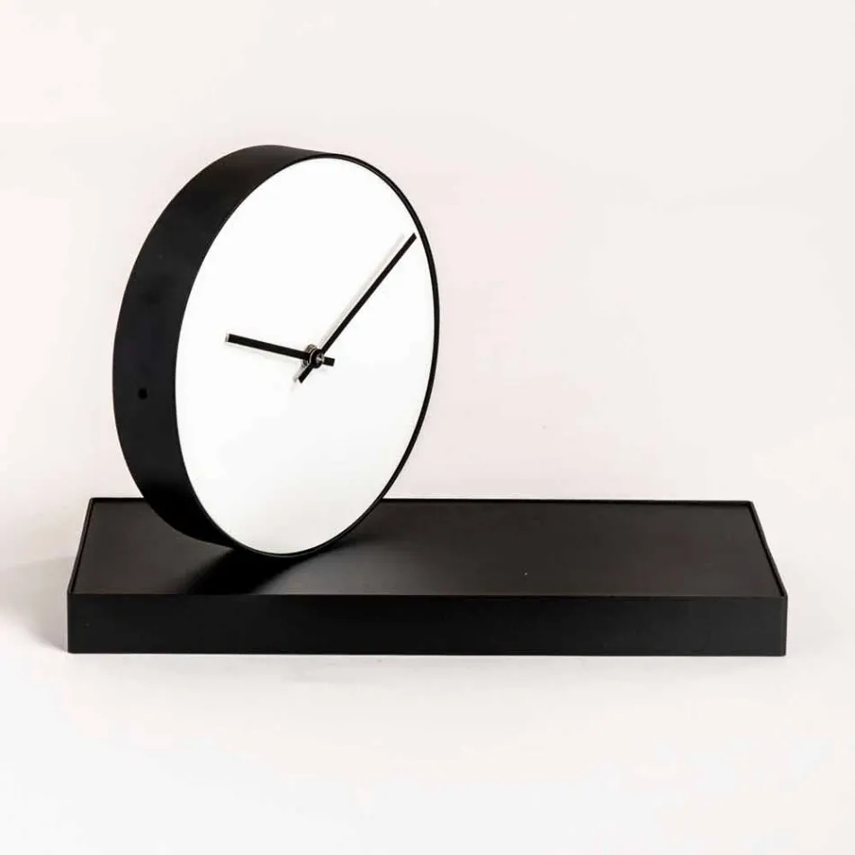 Swivel Table Clock with Steel Mirror Made in Italy - Meritorious Viadurini