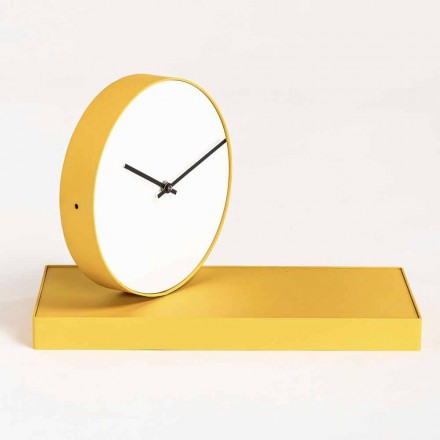 Swivel Table Clock with Steel Mirror Made in Italy - Meritorious Viadurini
