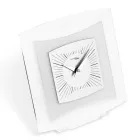 Table Clock in Transparent and Bisatin Methacrylate Made in Italy - Glad Viadurini