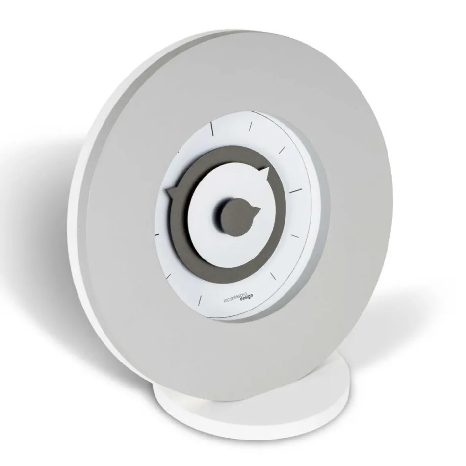 Table Clock in High Density Semi Expanded PVC Made in Italy - Pretty Viadurini