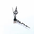 Large Square Design Wall Clock in White Wood with Flower - Florello Viadurini