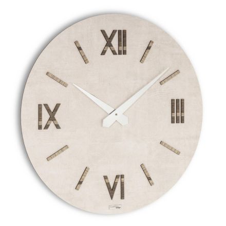 Clock in MDF and Polypropylene with Different Textures Made in Italy - Nice Viadurini