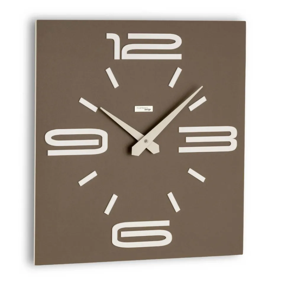 Clock in Colored Methacrylate and Semi-foamed PVC Made in Italy - Rich Viadurini