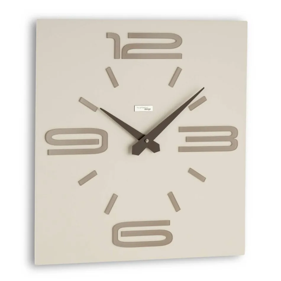Clock in Colored Methacrylate and Semi-foamed PVC Made in Italy - Rich Viadurini