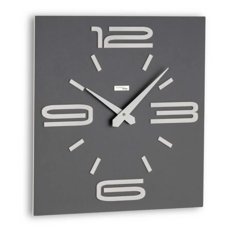 Clock in Colored Methacrylate and Semi-foamed PVC Made in Italy - Rich Viadurini