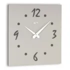 Wall Clock with Layered Pressed Linen Applications Made in Italy - Exact Viadurini