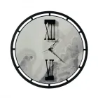 Clock Made of Iron with 3 Hands Made in Italy - Star Viadurini