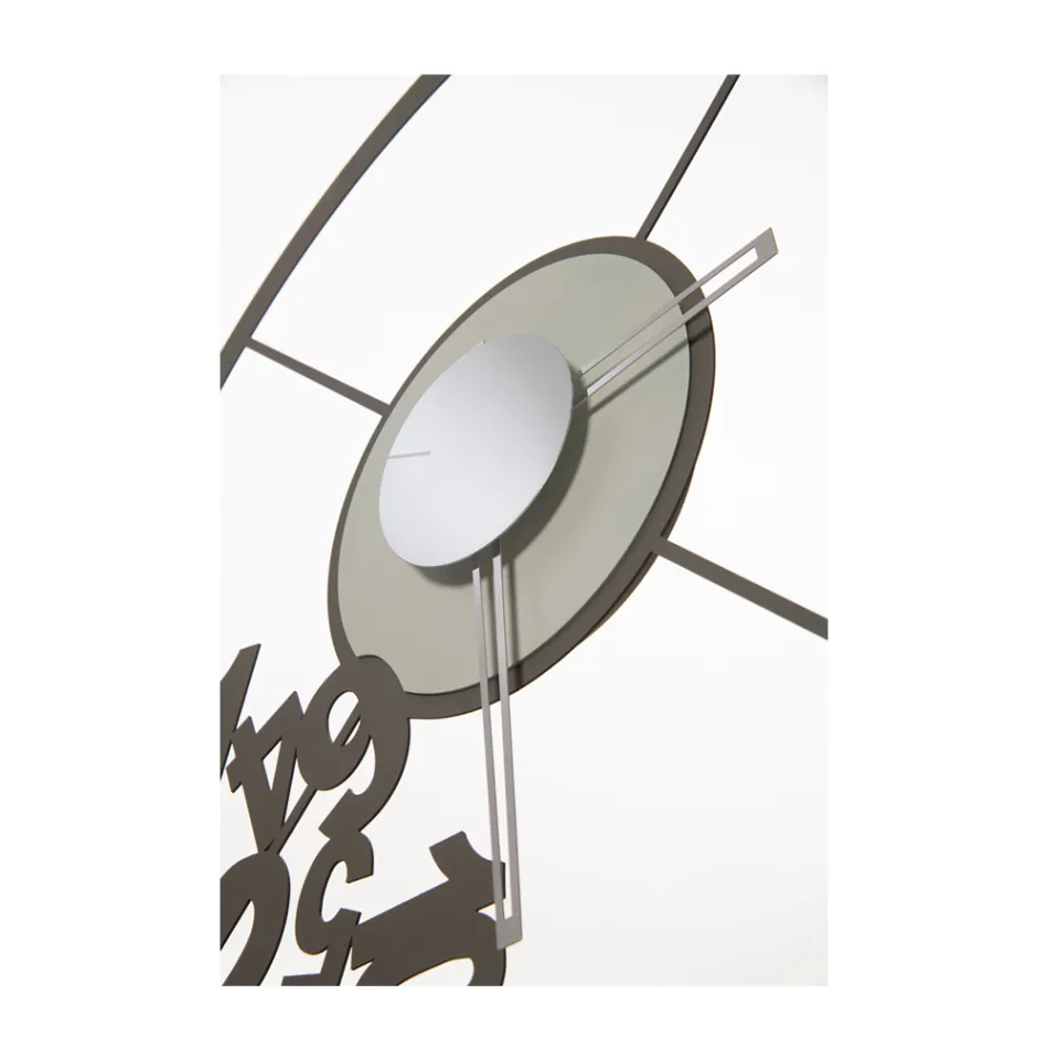 Clock Made of Iron with Fallen Numbers Made in Italy - Aries Viadurini