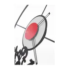 Clock Made of Iron with Fallen Numbers Made in Italy - Aries Viadurini