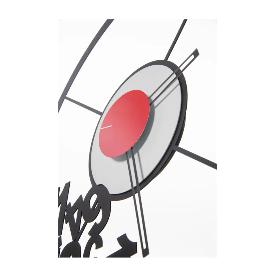 Clock Made of Iron with Fallen Numbers Made in Italy - Aries Viadurini