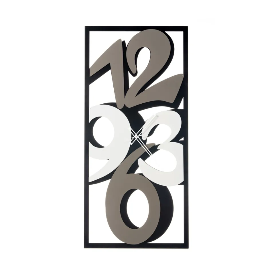 Clock Made of Iron with Large Numbers Made in Italy - Aquarium Viadurini