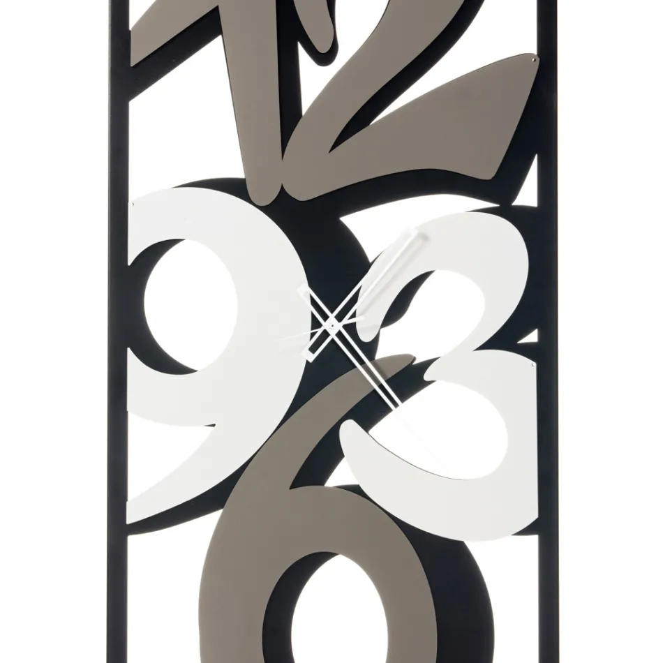 Clock Made of Iron with Large Numbers Made in Italy - Aquarium Viadurini