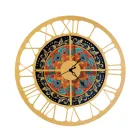 Clock Made of Iron in 3 Different Finishes Made in Italy - Wheat Viadurini