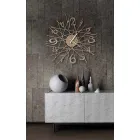 Round Iron Design Wall Clock Made in Italy - Kombo Viadurini