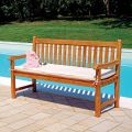3 Seater Garden Bench Made of Teak Wood - Shelter