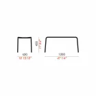 Low Bench in Outdoor Painted Aluminium, Made in Italy - Sybella Viadurini