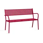 Stackable Outdoor Bench with Steel Armrest Made in Italy - Aberdeen Viadurini