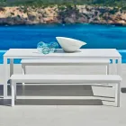 Varaschin System outdoor bench in design painted aluminium Viadurini