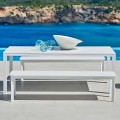 Design outdoor bench made of painted aluminium System by Varaschin
