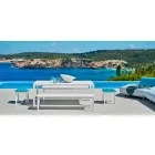 Varaschin System outdoor bench in design painted aluminium Viadurini