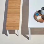 Varaschin System outdoor bench in design painted aluminium Viadurini