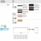 Varaschin System outdoor bench in design painted aluminium Viadurini