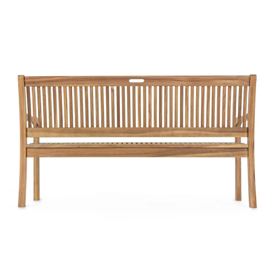 Design Garden Bench in Acacia Wood for Outdoors 2 or 3 Seats - Roxen Viadurini
