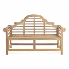 Rustic Design Teak Wood Garden Bench - Simonia Viadurini