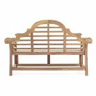 Rustic Design Teak Wood Garden Bench - Simonia Viadurini